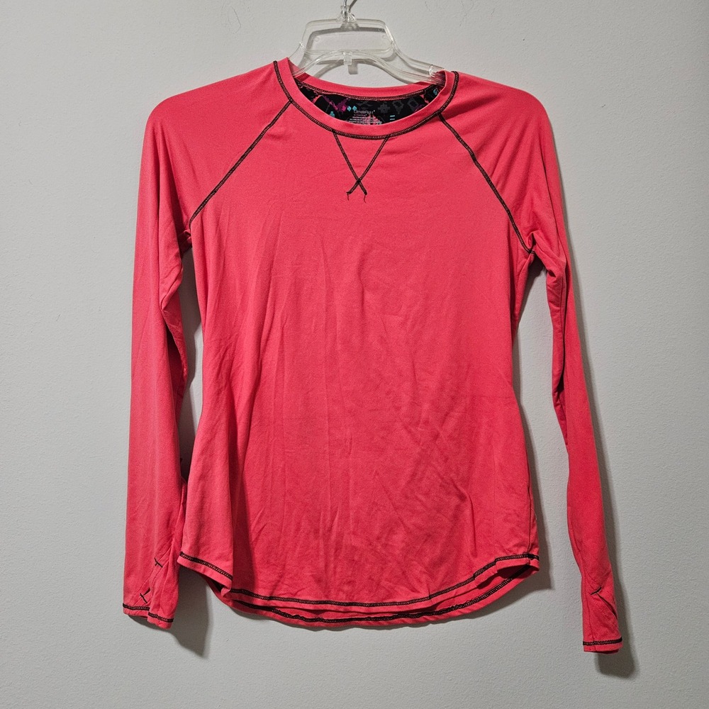 ClimateRight‎ by Cuddl Duds Womens Medium Coral Pink Long Sleeve Base Layer Top